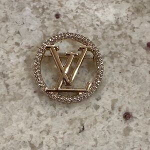 Gold designer inspired Brooch